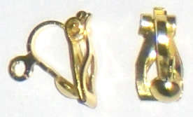 Sale! Gold clip-on ear ring (10pcs)