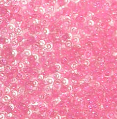 Pink inside colour Seed beads 8/0 (20g) Buy 7pkts and get 1pkt free - offer expires end of December