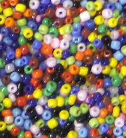 Opaque Mix Seed beads 8/0 (20g)  Buy 7pkts and get 1pkt free - offer expires end of December!!!!