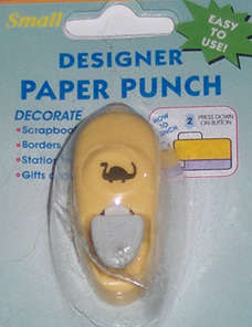 Small Paper punch - Dinosaur   sold per unit