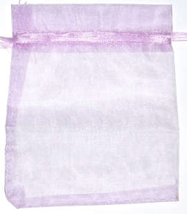 Light Lavender Organza bags 100mm x 110mm (10pcs)