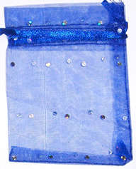 Assorted Organza bags 90mm x 65mm