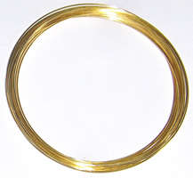 Gold memory wire - bracelet size 60mm (20 coils)