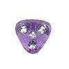 Sale!  Purple Acrylic Sparkle triangle beads (10pcs)