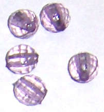 Purple Acrylic round 6mm beads (20pcs)