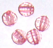 Pink Acrylic round 6mm beads (20pcs)