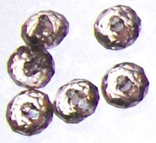 Charcoal Acrylic Rondelle 8mm x 6mm beads (20pcs)