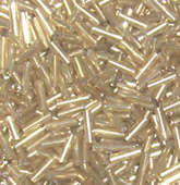 Light Gold long bugle beads (20g)
