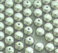 Sale!! Metallic Nickel Acrylic 10mm round beads (20pcs)