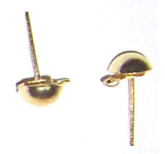 *Clearance Sale* Gold ear ring stud with loop (60pcs)