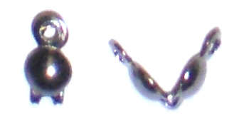 Black calotte double hole (20pcs)