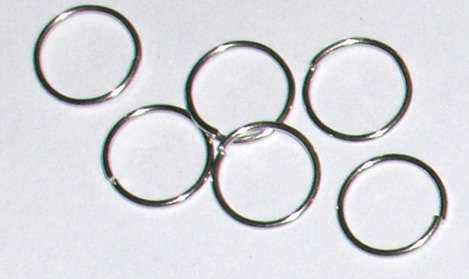 Bulk Nickel 12mm Jump rings (100pcs)