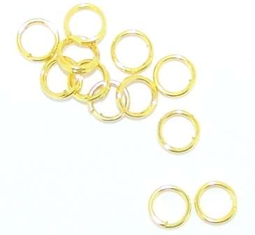 Gold split rings 5mm (200pcs)
