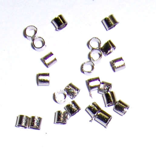 Nickel tube 2mm crimp beads (200pcs)