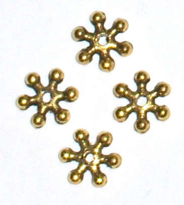 Gold star spacer 8mm (100pcs)