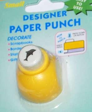 Small Paper punch - Dolphin   sold per unit