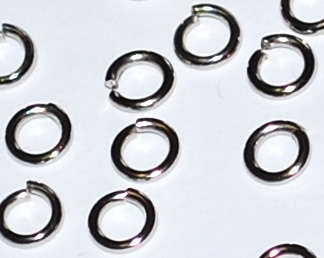 Bulk Nickel 6mm Jump rings 1.3mm thick (200pcs)