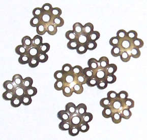 Brass filigree bead cap 8mm (220pcs)