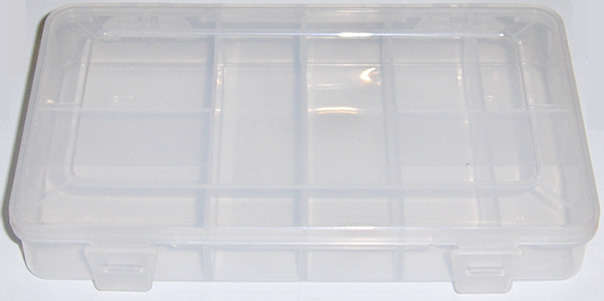 Plastic organiser box 180mm x 105mm x 30mm - sold per unit