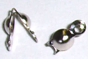Nickel calotte double hole (20pcs)
