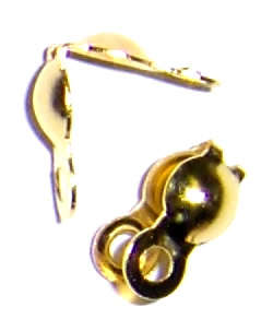 Gold calotte double hole (20pcs)