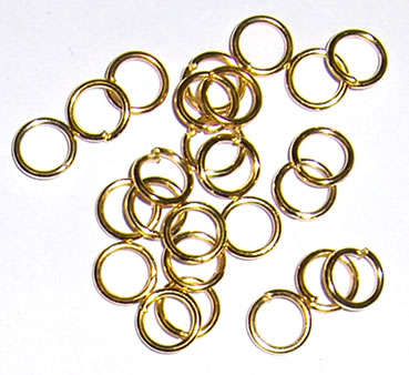 Bulk Gold Jump rings 7mm (200pcs)