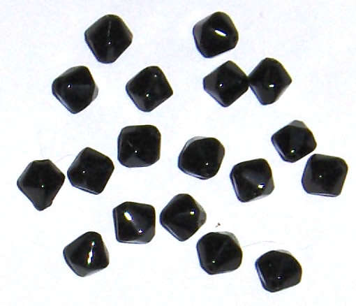 Sale!! Black Acrylic bicone 6mm beads (200pcs)