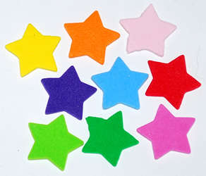 Star foam stickers  (6pcs)