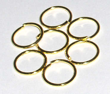 Bulk Gold Jump rings 10mm (200pcs)