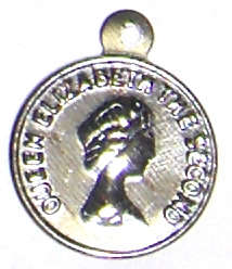 Metal Silver round stamping 13mm (10pcs)