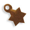 Metal Brass star stamping 10mm x 6mm (20pcs)
