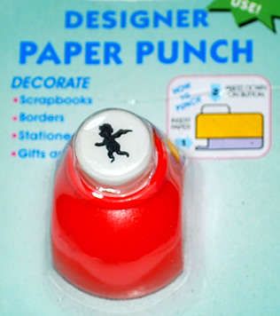 Small Paper punch - Angel   sold per unit