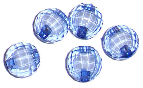 Sale!! Blue Acrylic round 10mm beads (10pcs)