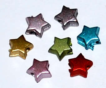 Acrylic star spacers 6mm (30pcs)