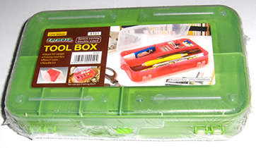 Sale!!  Double sided Plastic organiser box 215mm x 130mm x 50mm - sold per unit