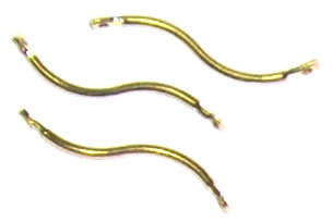 Sale! Gold curve connector 1 to 1 string 25mm  (20pcs)