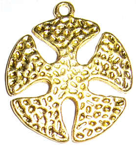 Gold pendant 24mm x 28mm(1)