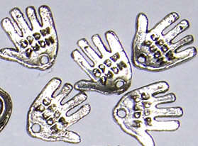 Silver hands for beading 6mm x10mm (5)