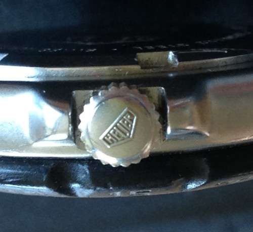 Vintage ladies Tag Heuer. Rare black & neon, "Heuer" on crown, not logo, wet suite extetion