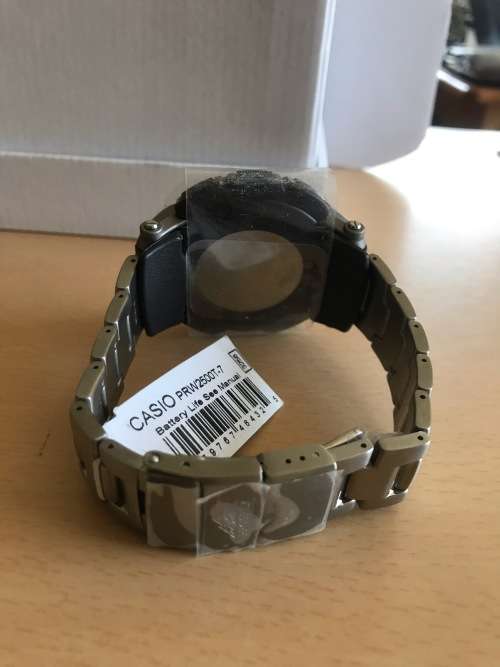Casio Protrek Titanium Solar, Atomic timing. Compass, Barometer, Thermometer, Altimeter. Unworn gift