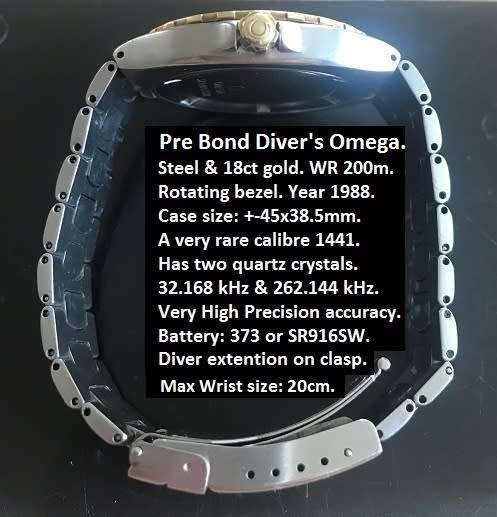 A rare vintage Omega. Stainless steel & 18ct gold. Nice condition. See photos for full description.