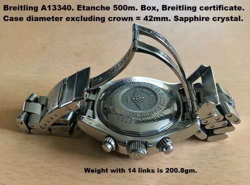 Breitling SuperOcean Chronograph. Automatic. Box and a valuation certificate from Breitling at R78k