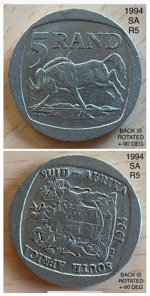 Rare error 1994 SA R5 with dies rotated almost 90 degrees