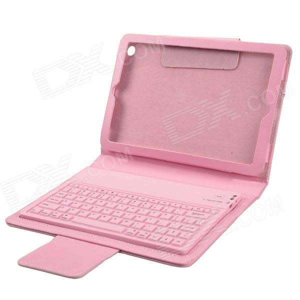 Brand New-One only-for iPad Mini - Bluetooth keyboard case in pink, protects, + stand flap