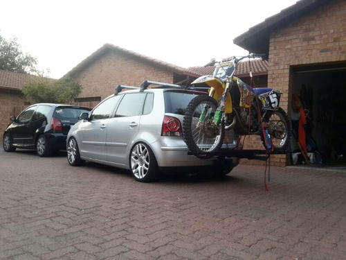 Last one left at this price!" X-Ramp" - hitch carrier & load ramp for trials/enduro/MX/offroad bikes
