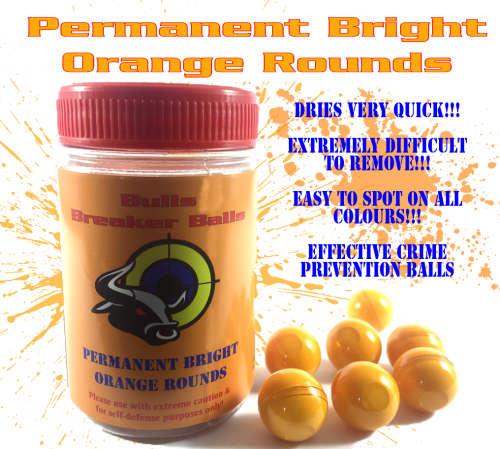 Bulls Breaker Orange Permanent Balls - 20 Pack