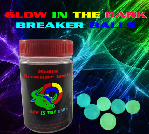 Bulls Breaker Glow in the dark Paint Balls 0.68 Cal - 10 Pack