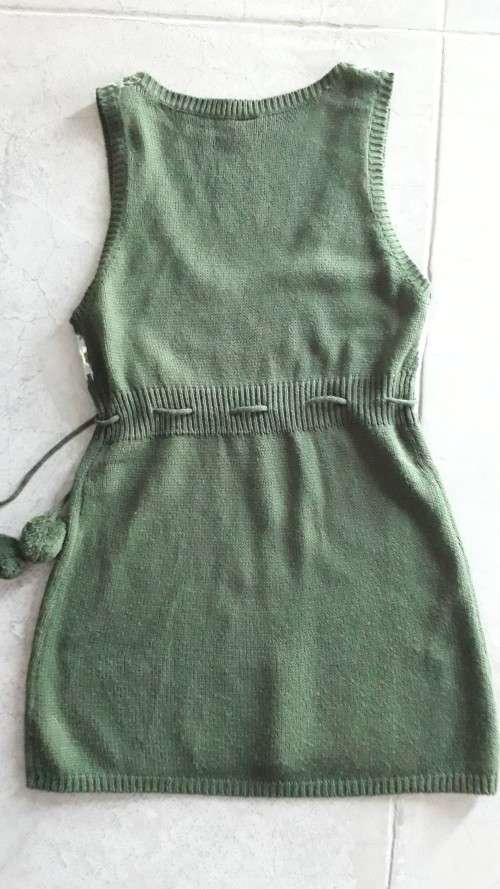 LADIES POM POM WAISTCOAT SIZE S