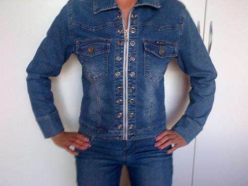 Stunning denim jacket size m/l