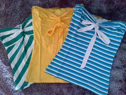 Cute strapless tops 3 pack size 32/small